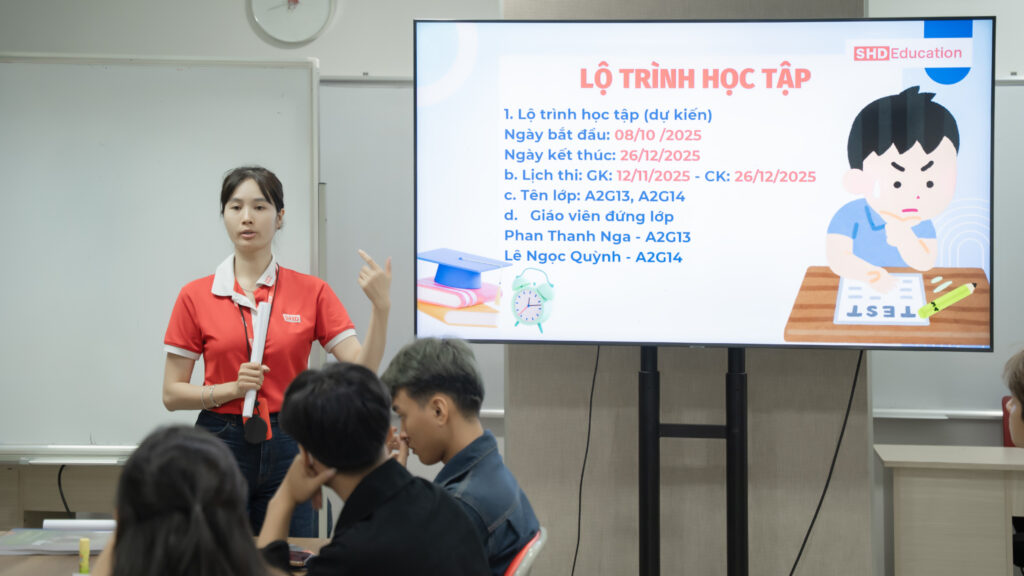 Học vụ đầu khoá A2 tiếng Đức